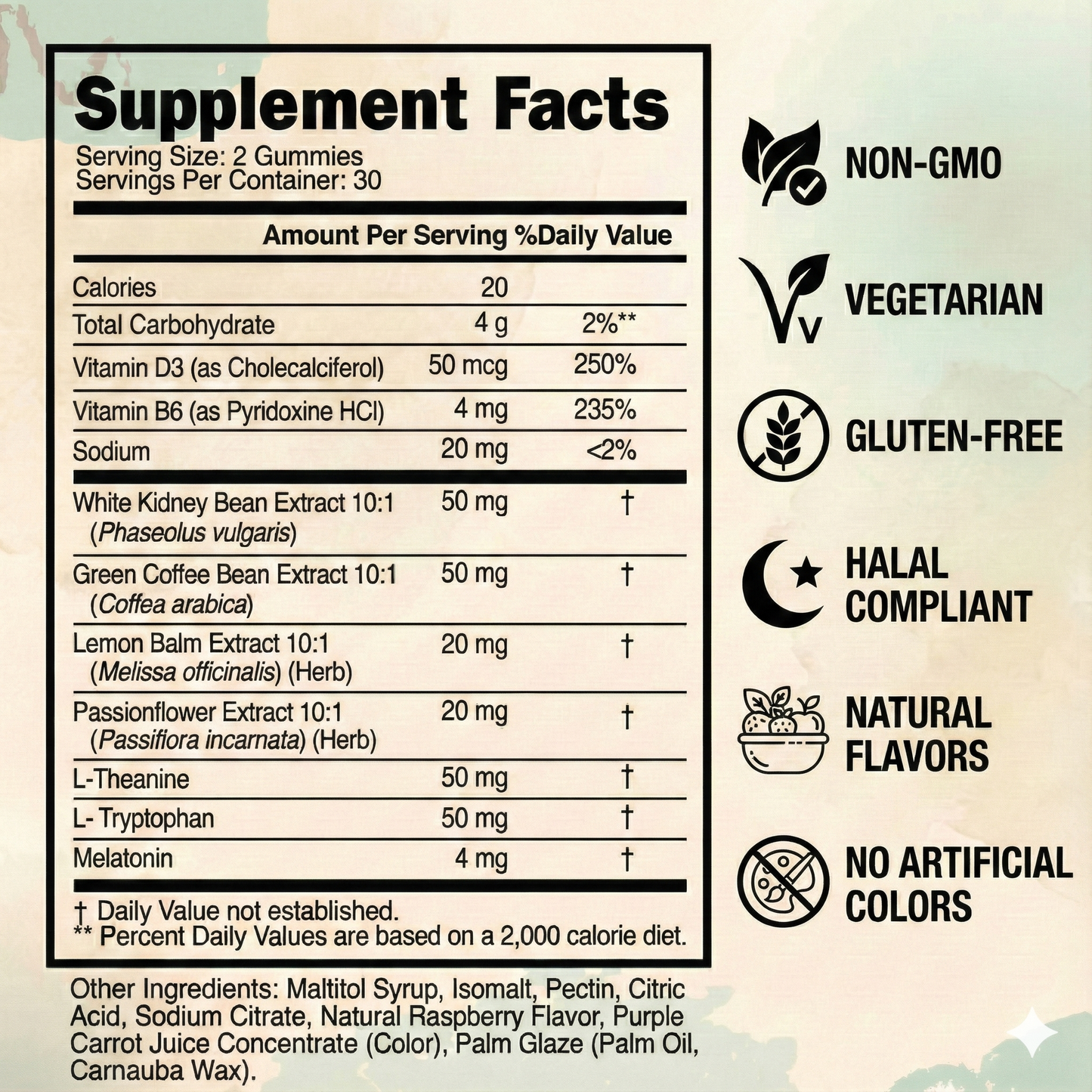 دريم - حلوى جيلاتينية لدعم النوم - عبوة تكفي لشهر واحد